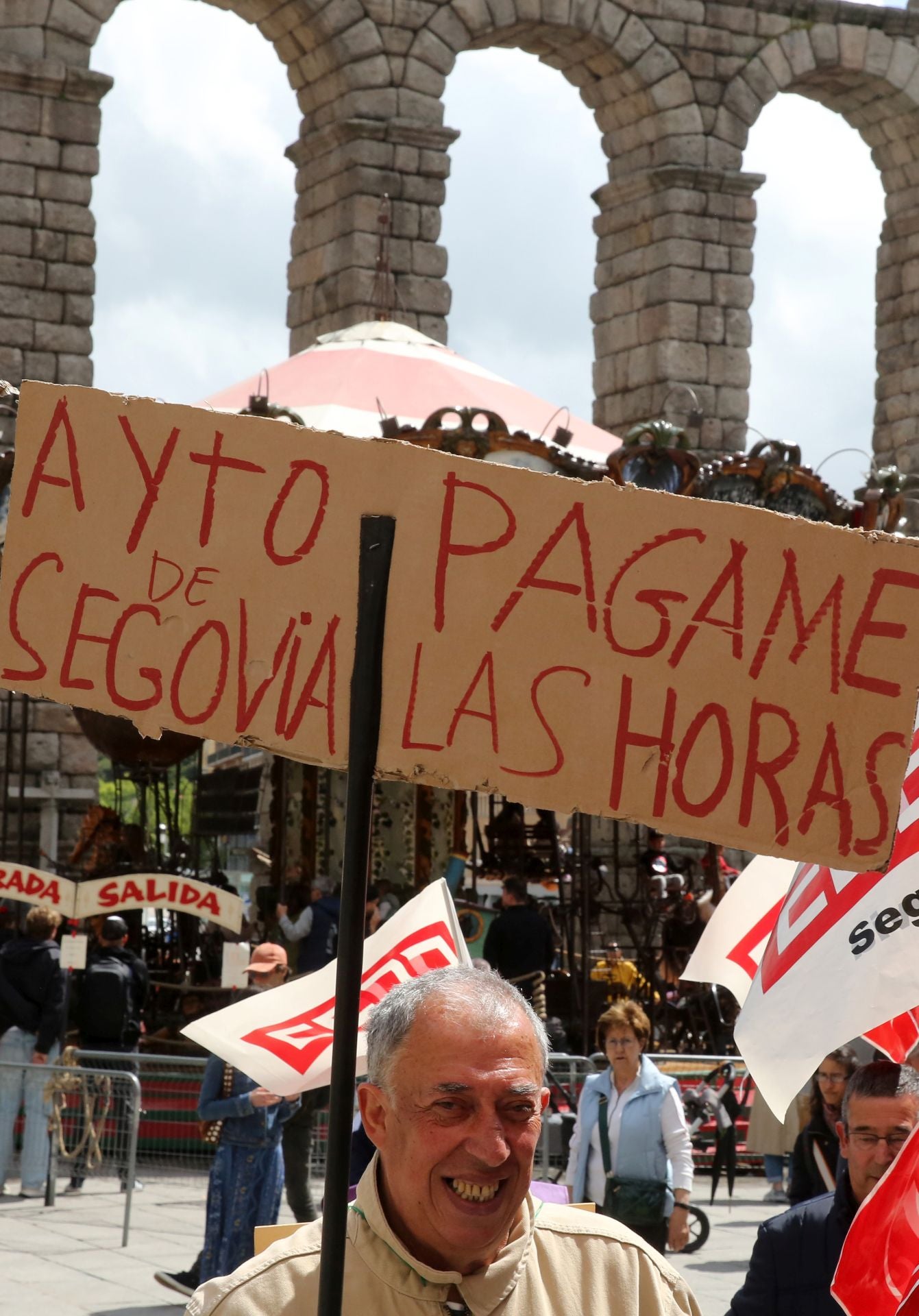 Fotografías de la manifestación del Primero de Mayo en Segovia