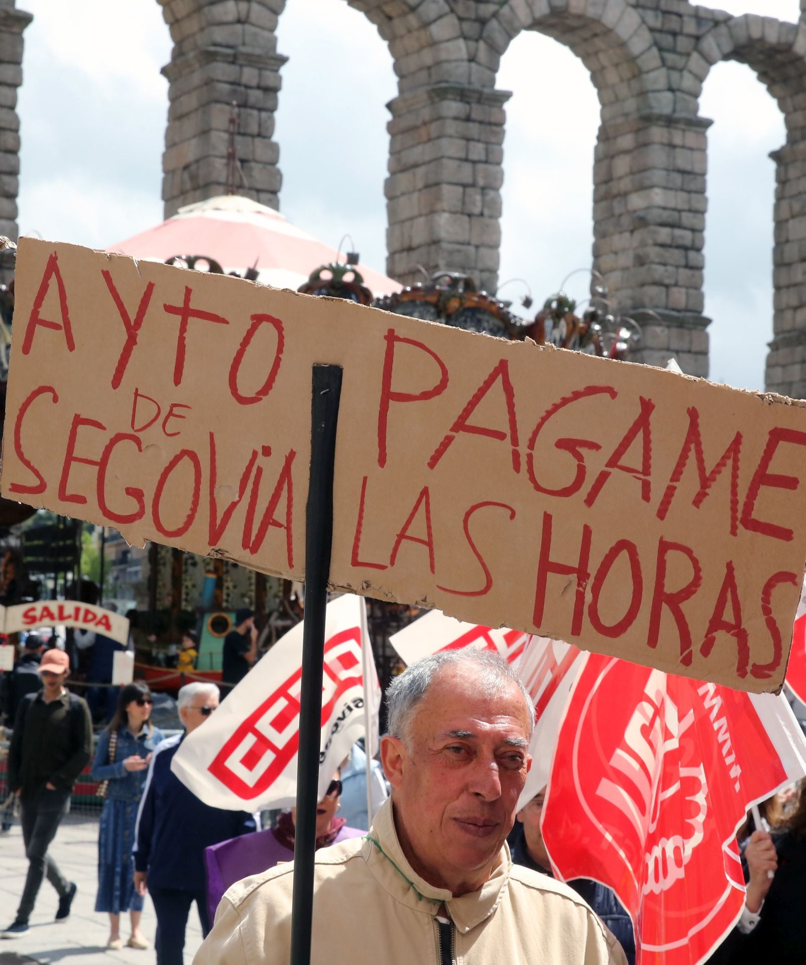 Fotografías de la manifestación del Primero de Mayo en Segovia