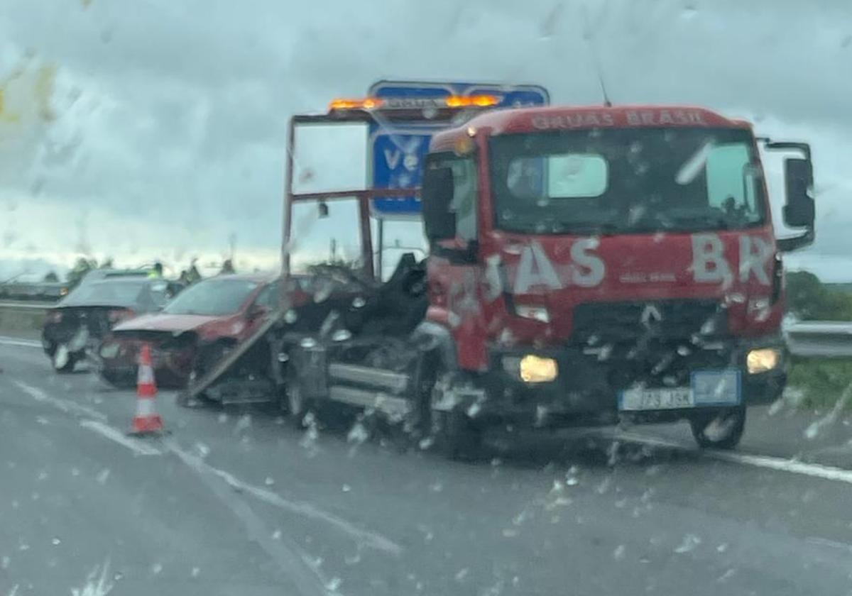 Vehículos implicados en el accidente.