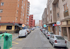 Calle Málaga de Valladolid, donde se produjeron los hechos.