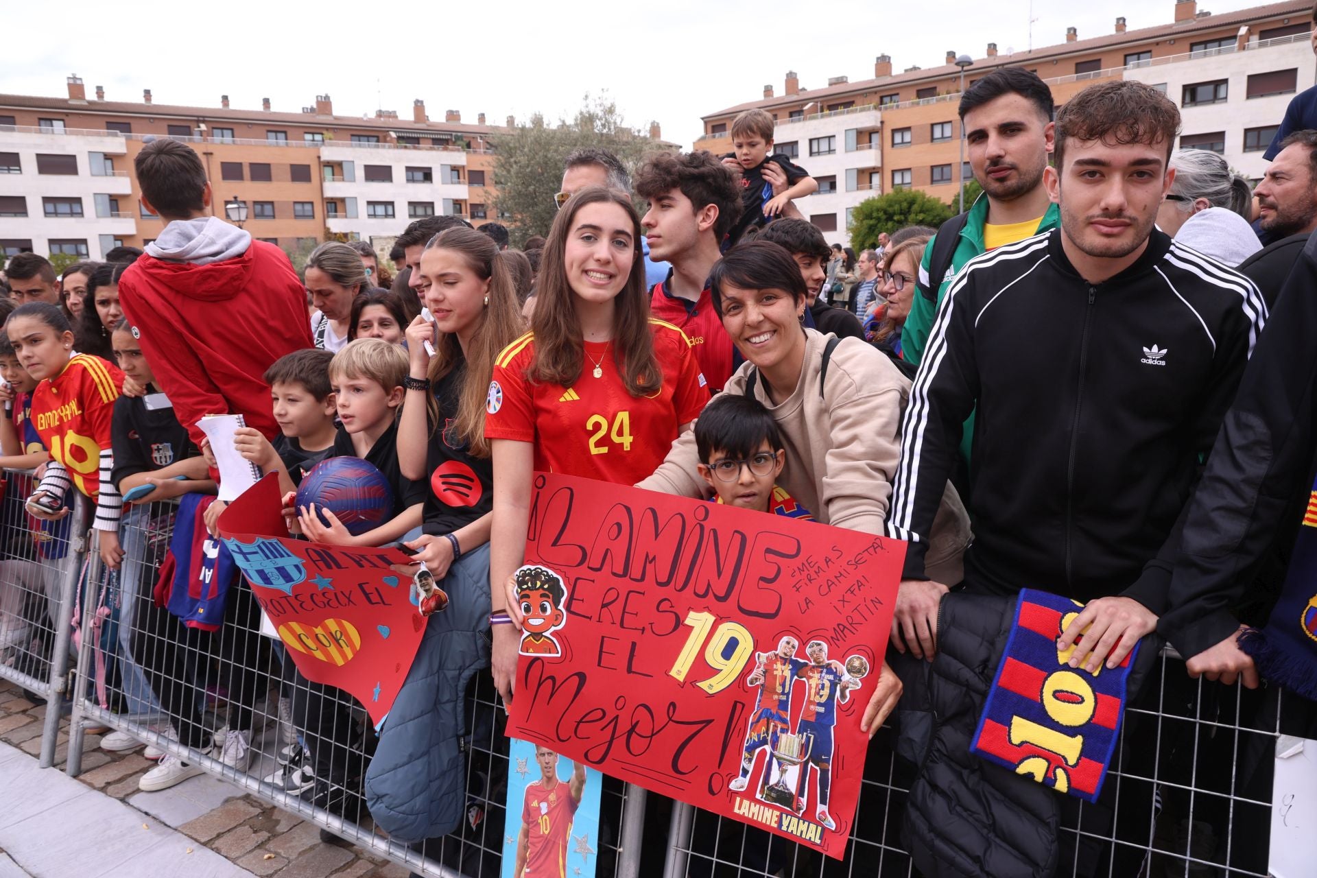 Llegada de los jugadores del Barça al hotel de Valladolid