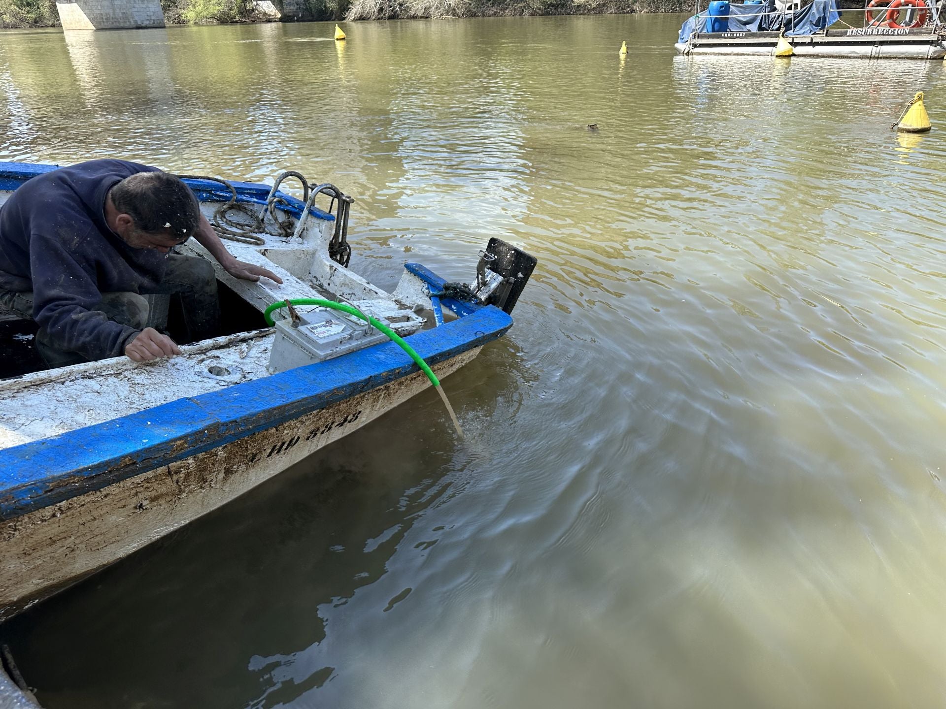 Así está la barca de la Virgen del Carmen