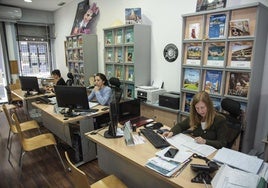 Agencia de viajes en la capital segoviana.