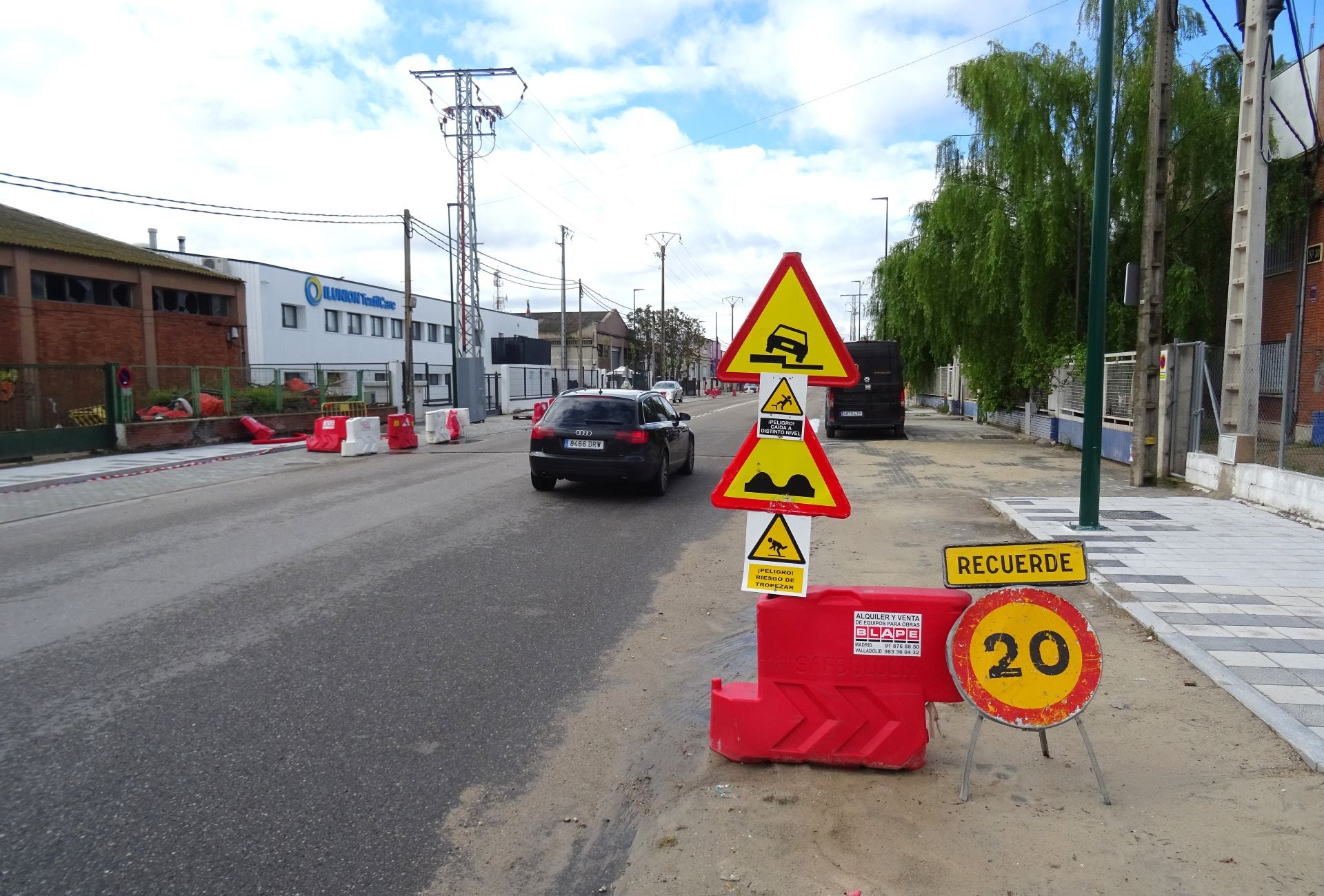 Estado de las obras en la avenida de El Norte de Castilla