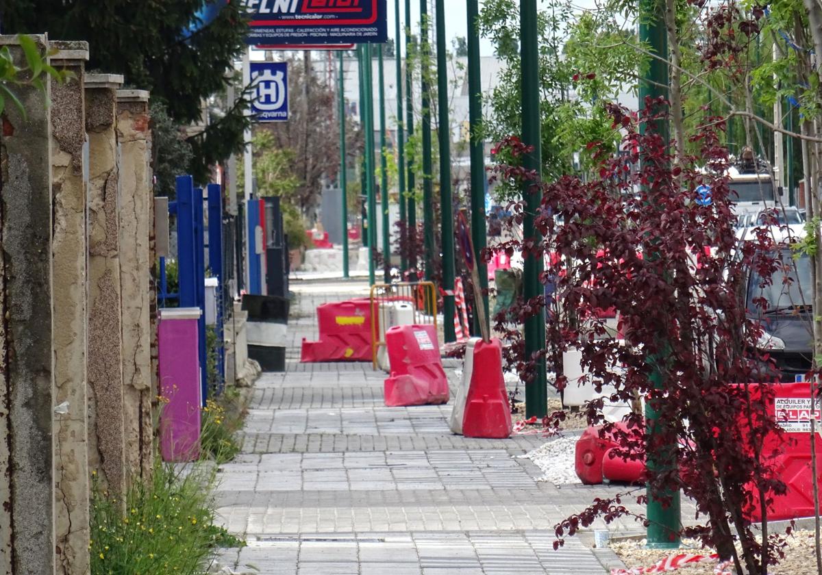 Estado de las obras en la avenida de El Norte de Castilla