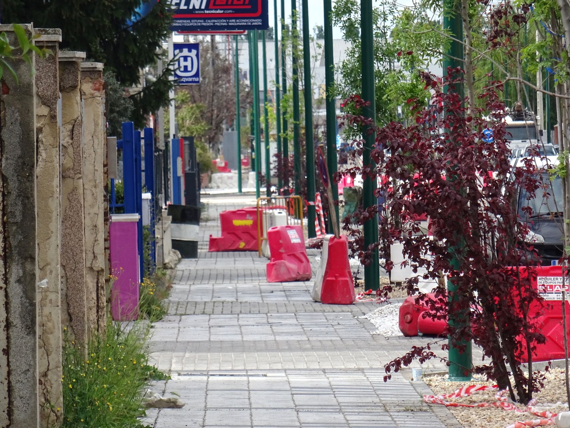 Estado de las obras en la avenida de El Norte de Castilla