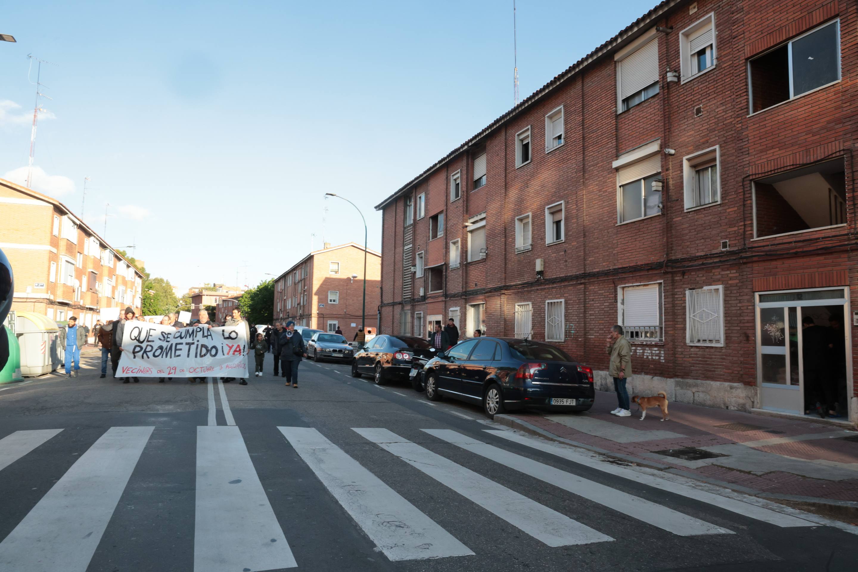 La protesta en el 29 de octubre, en imágenes