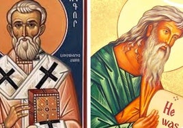 San Gregorio Ostiense y San Isaías Profeta .