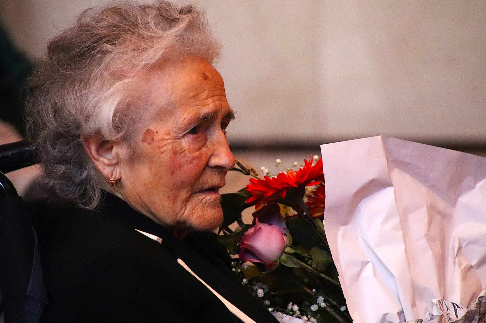 Teresa Mancho Cuadrado, de 93 años, recibe el homenaje de Villabrágima