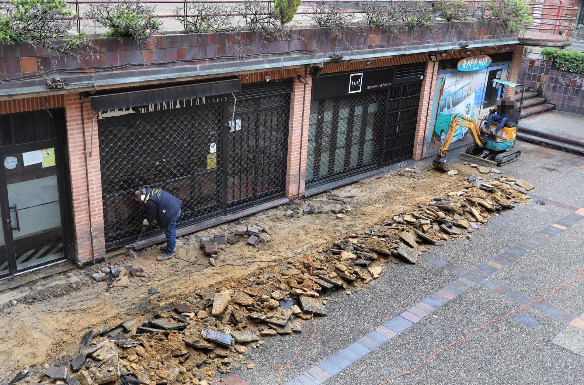 Así son las obras de la plaza del Seminario de Palencia