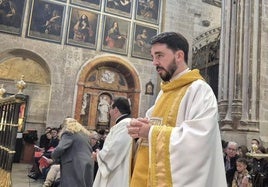 El sacerdote Javier Prieto, ordenado el pasado 22 de febrero.
