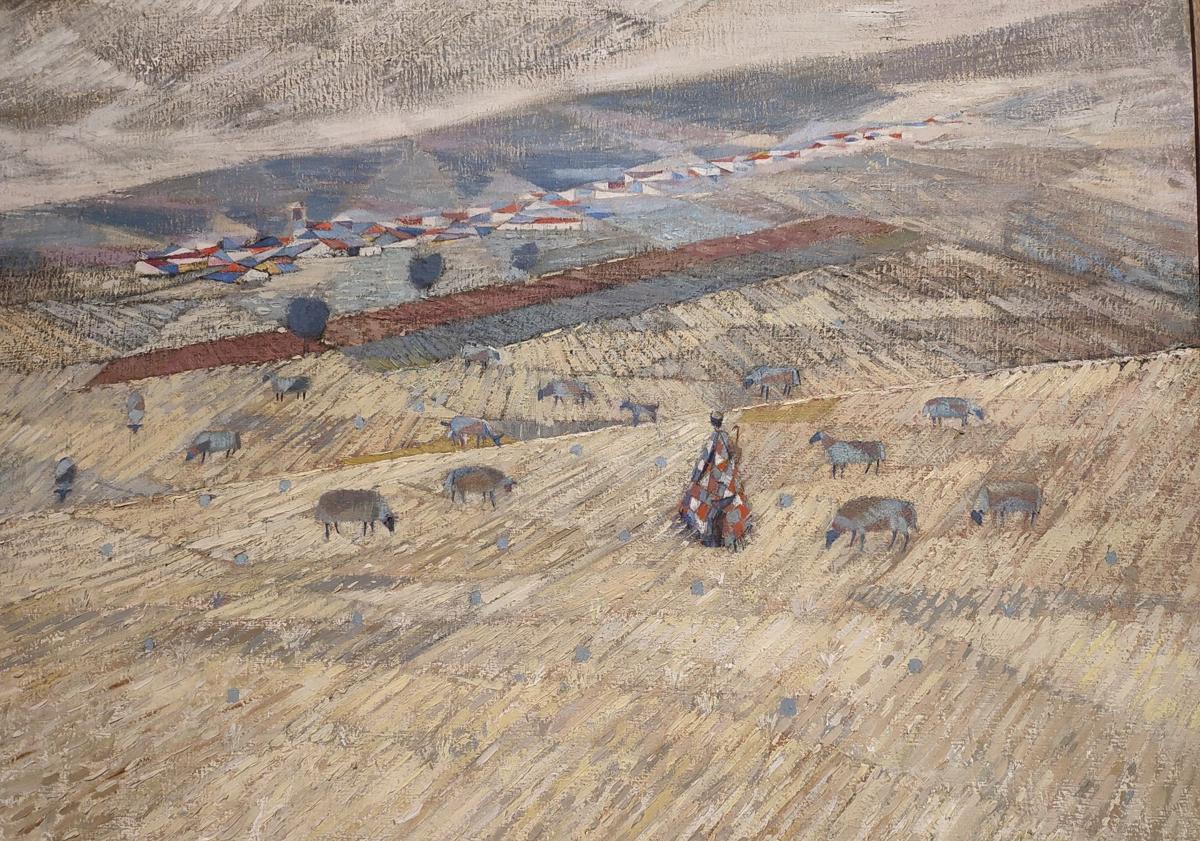Imagen principal - Arriba, paisaje de Delhy Tejero, abajo Carlos García Álix son su obra, a la derecha, vídeo de Marina Núñez.