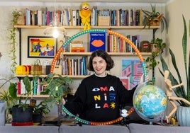 Laura Asensio en su estudio en Valladolid.