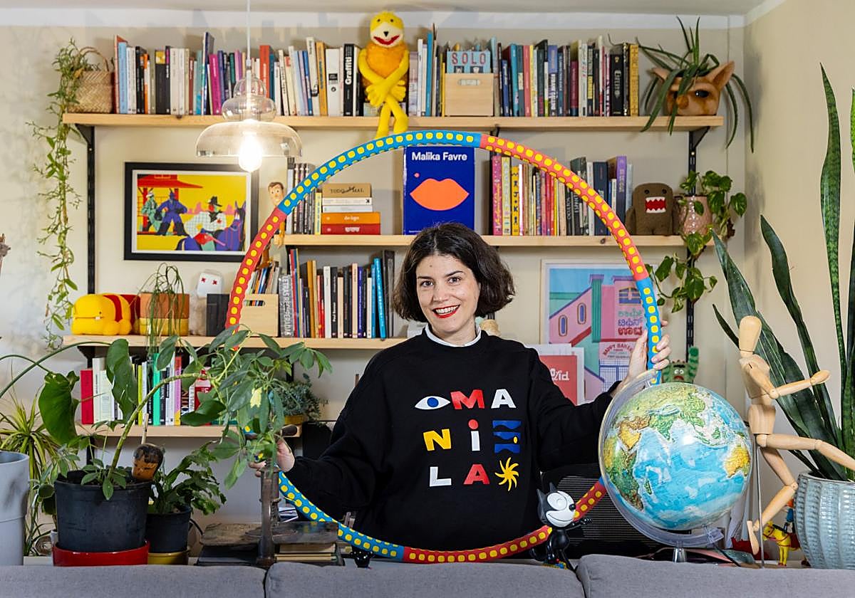 Laura Asensio en su estudio en Valladolid.