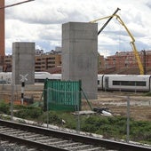Obras del primer tramo del Ave en la zona norte de Palencia.