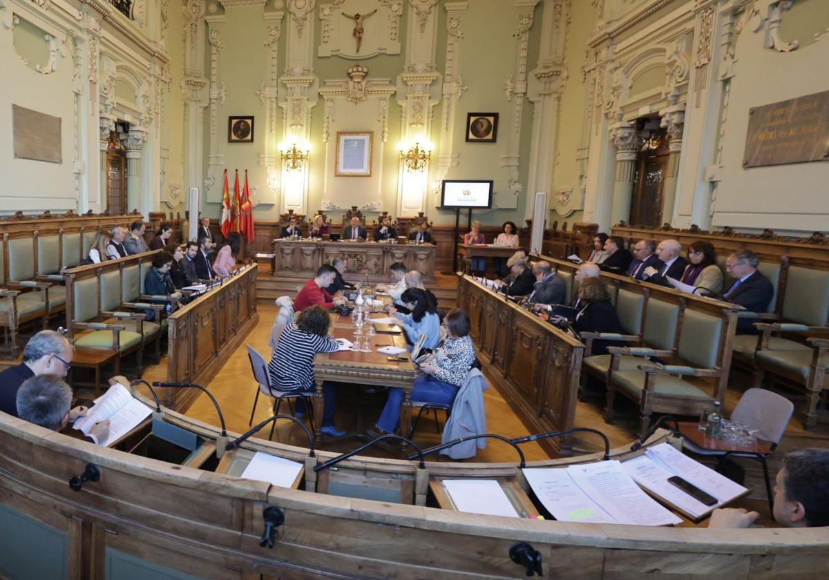 Pleno del Ayuntamiento de Valladolid.