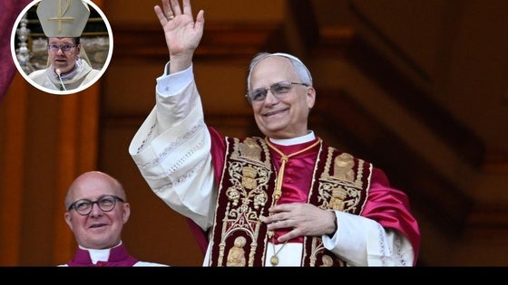 El papa León XIV y el obispo de Segovia, Jesús Vidal.