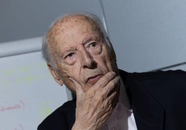 Garrido Capa, durante la entrevista.