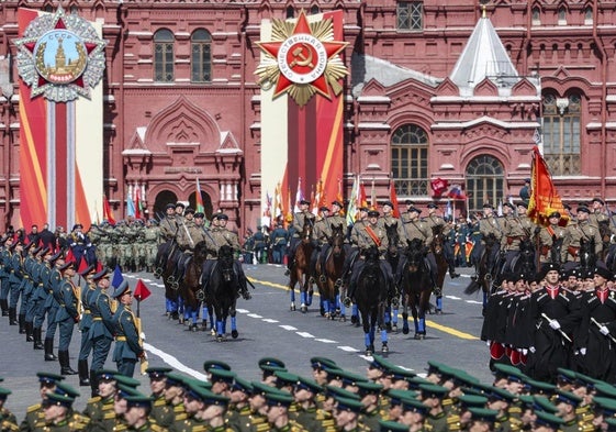 Desfile del Día de la Victoria celebrado en la Plaza Roja de Moscú.