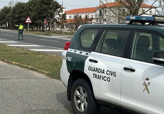 Control de la Guardia Civil de Tráfico en la provincia de Segovia.