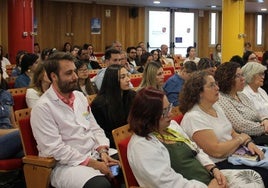 Acto de despedida, en el Hospital de Segovia, a los MIR que en 2024 acababan su periplo formativo.
