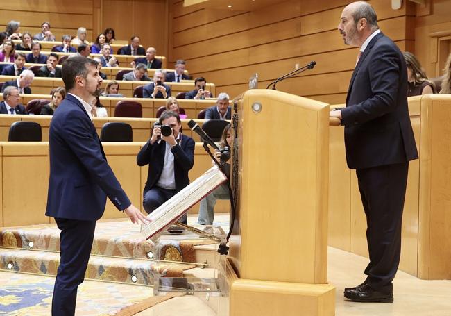 Luis Tudanca promete, el martes, el cargo como senador de designación autonómica por Castilla y León.