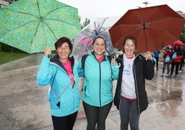 Tere, Vicky y Raquel tras saber que la Marcha se había cancelado