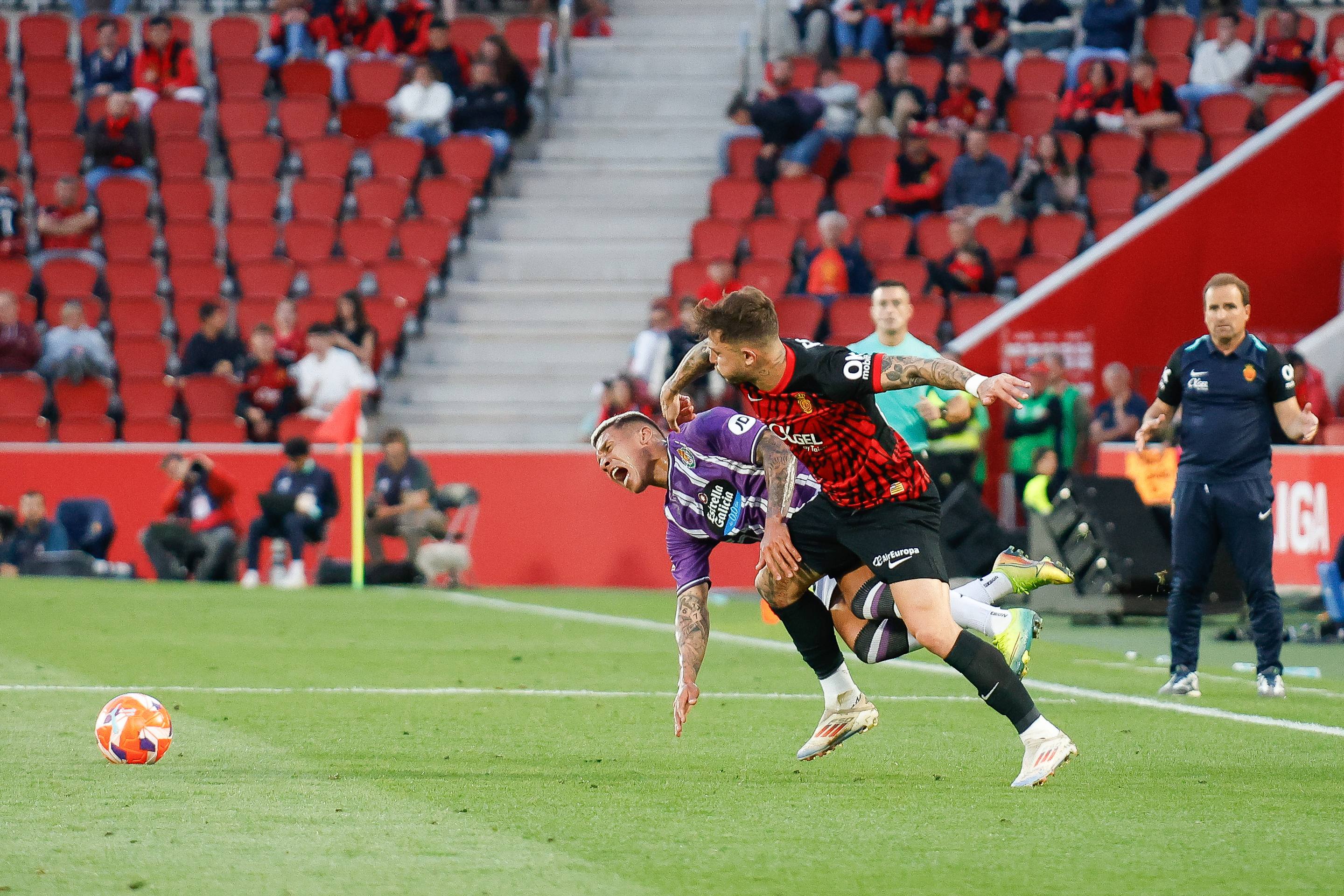 La derrota del Real Valladolid en Mallorca, en imágenes