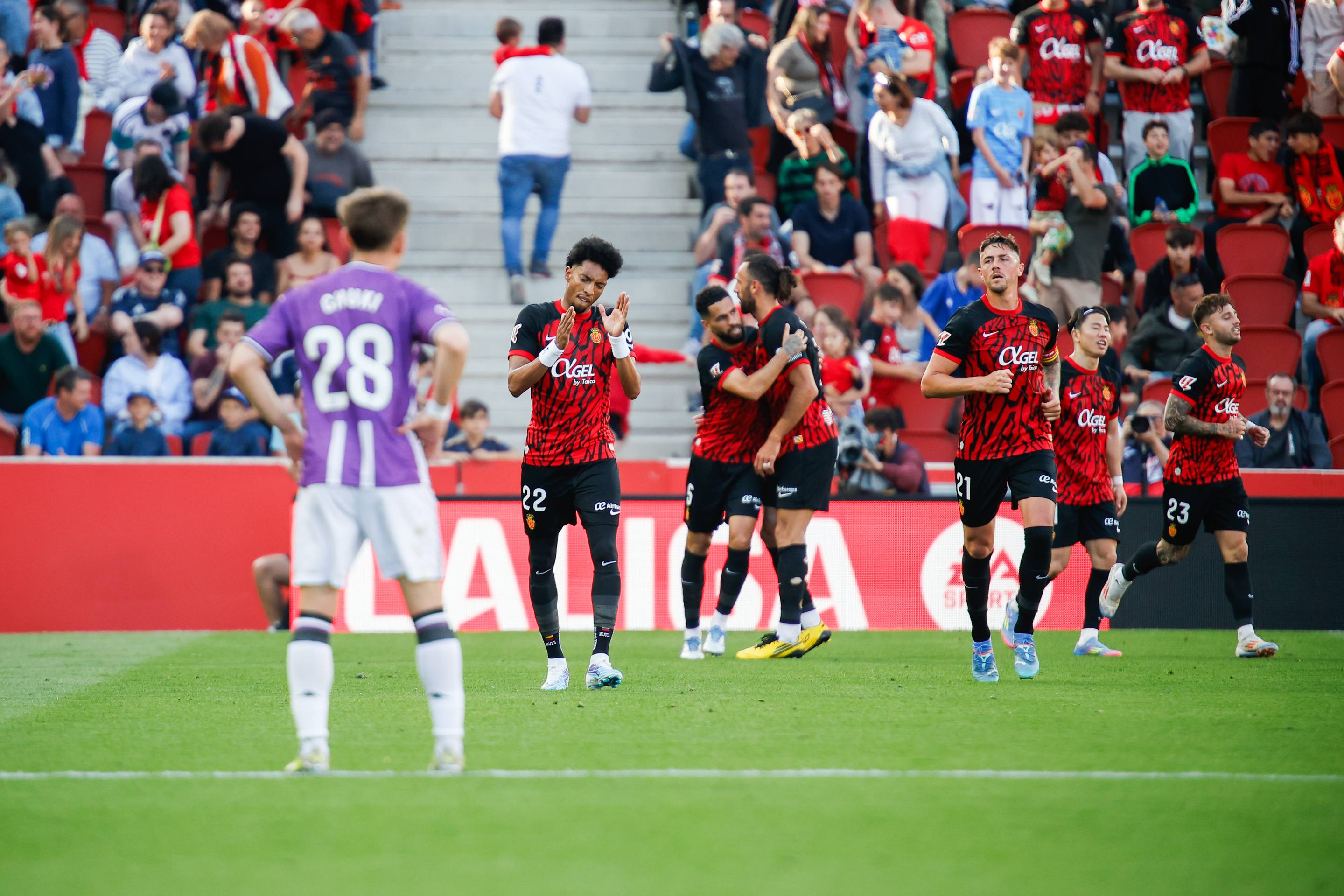 La derrota del Real Valladolid en Mallorca, en imágenes