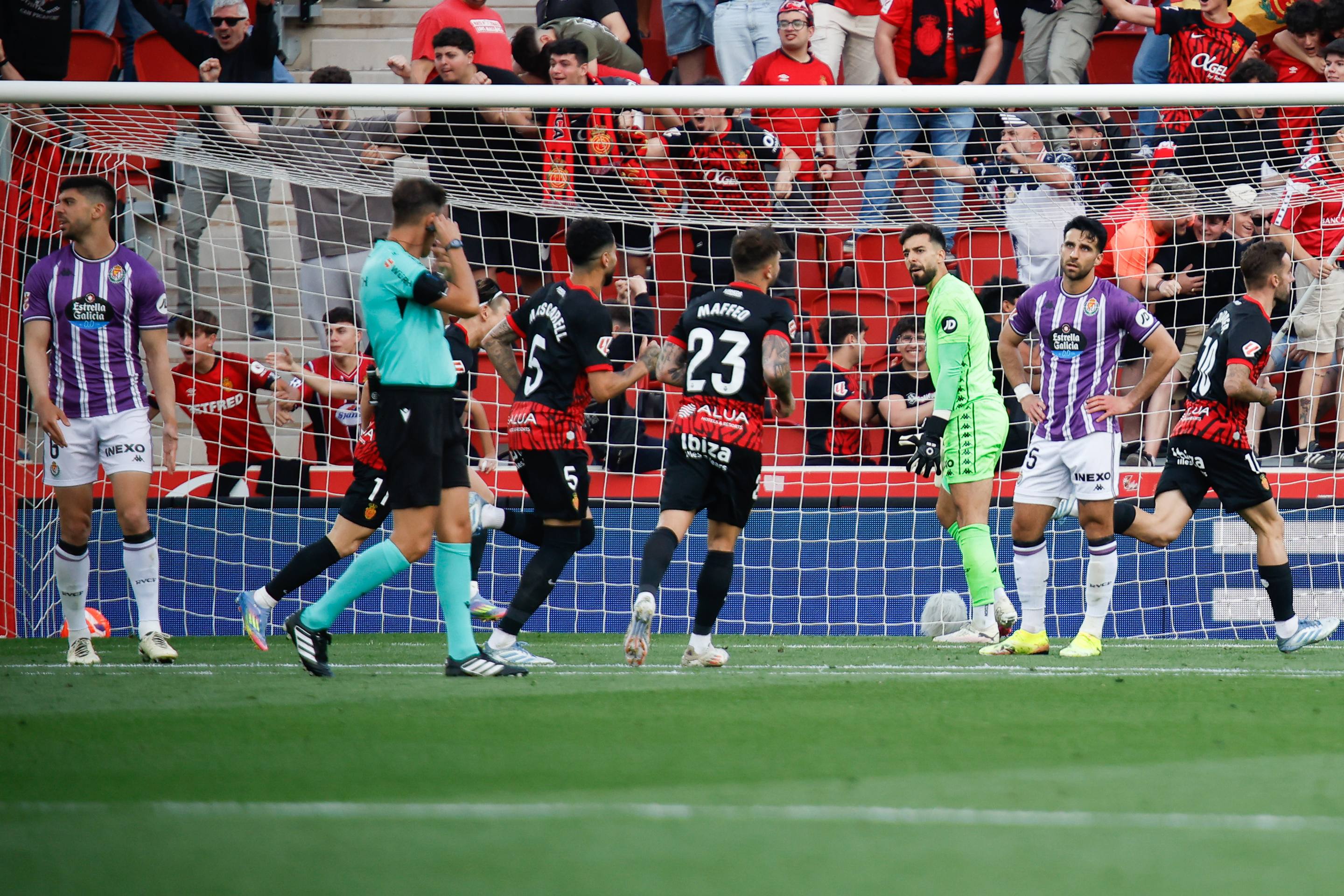 La derrota del Real Valladolid en Mallorca, en imágenes