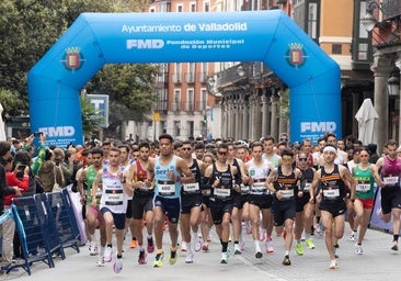 Momento de la salida de la II Carrera de la Familia de Valladolid.