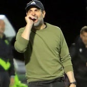 El entrenador de la Segoviana, Ramsés Gil, sa instrcciones en el último partido.