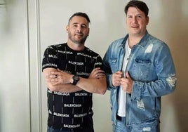 El mítio dúo musical Andy y Lucas.