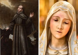 San Pedro Regalado y Virgen María de Fátima.