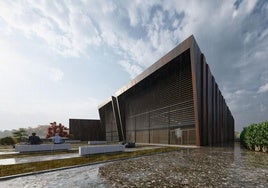 Diseño exterior proyectado para la villa romana de La Tejada.