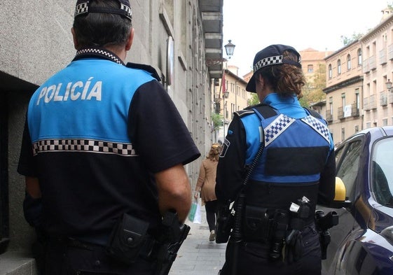 Agentes de la Policía Local de Segovia.