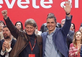Carlos Martínez y Pedro Sánchez en una imagen del congreso autonómico del PSOE de febrero pasado.