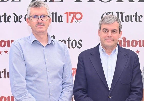 El director general del club, Quique Peral, y el presidente, Lorenzo Alonso.