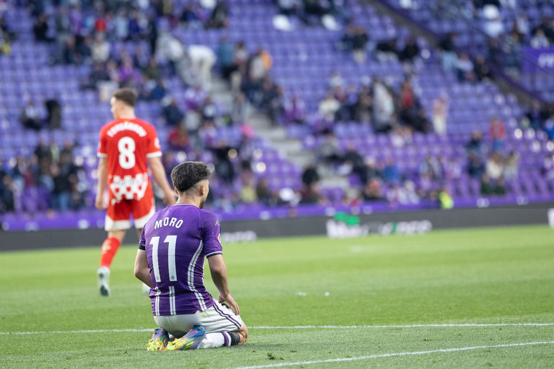 La derrota del Real Valladolid ante el Girona, en imágenes