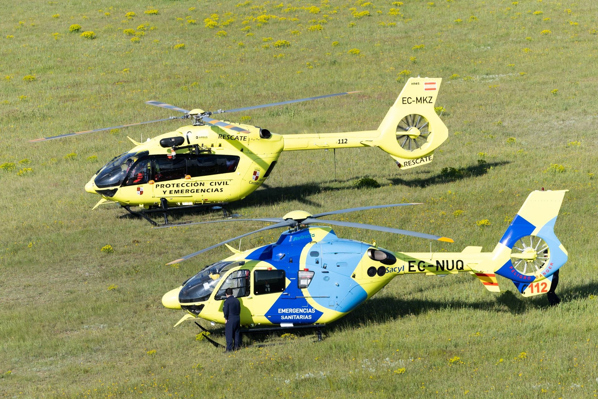 Así es el simulacro aéreo de Villanubla