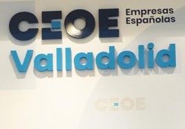 Cartel de la CEOE de Valladolid.