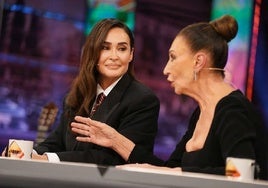 Vicky Martin Berrocal y su madre Victoria Martín Serrano, en 'El Hormiguero'.