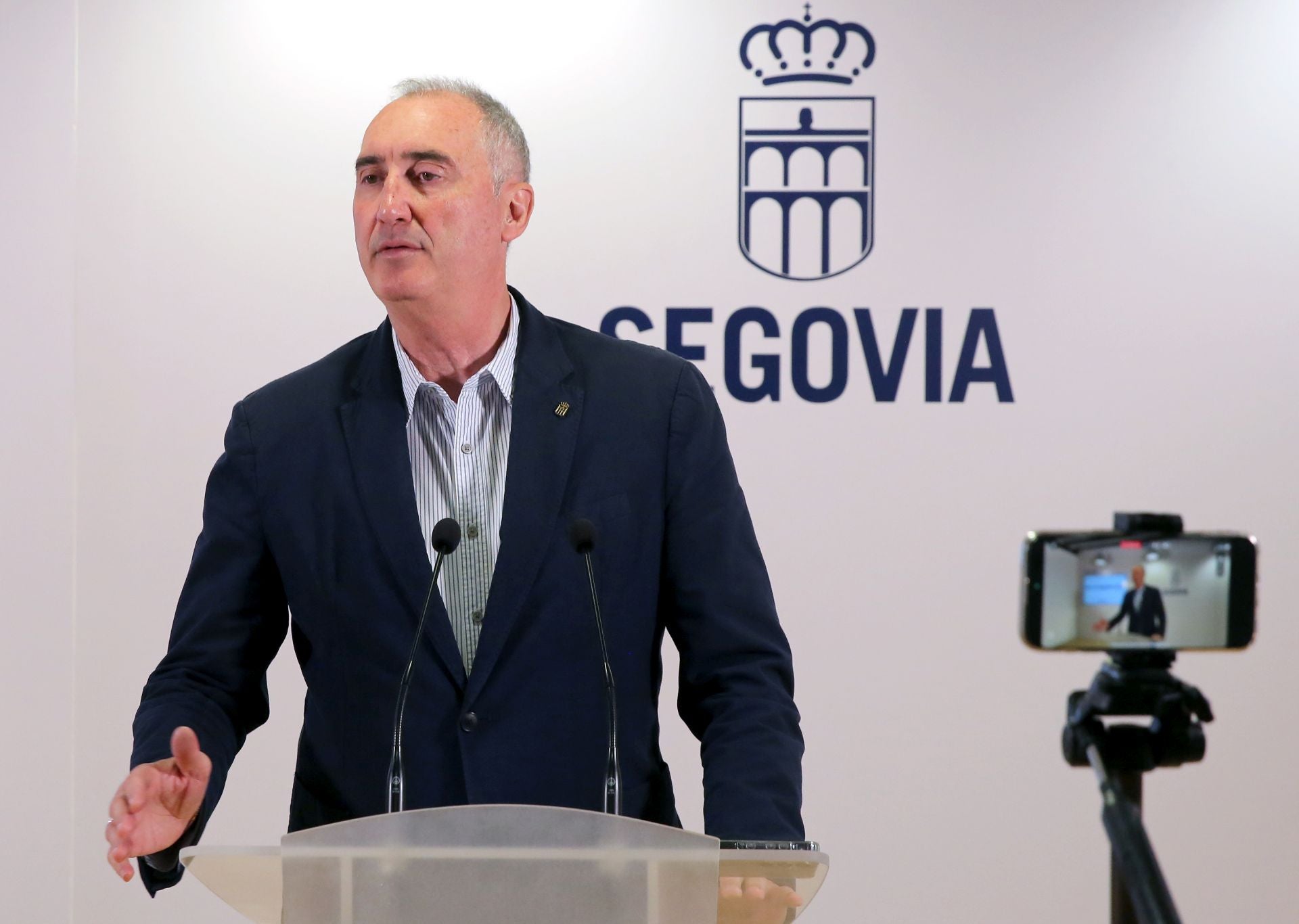 José Mazarías, en rueda de prensa.