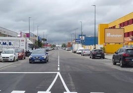 Fin de las obras en la Avenida El Norte de Castilla en el Polígono de Argales