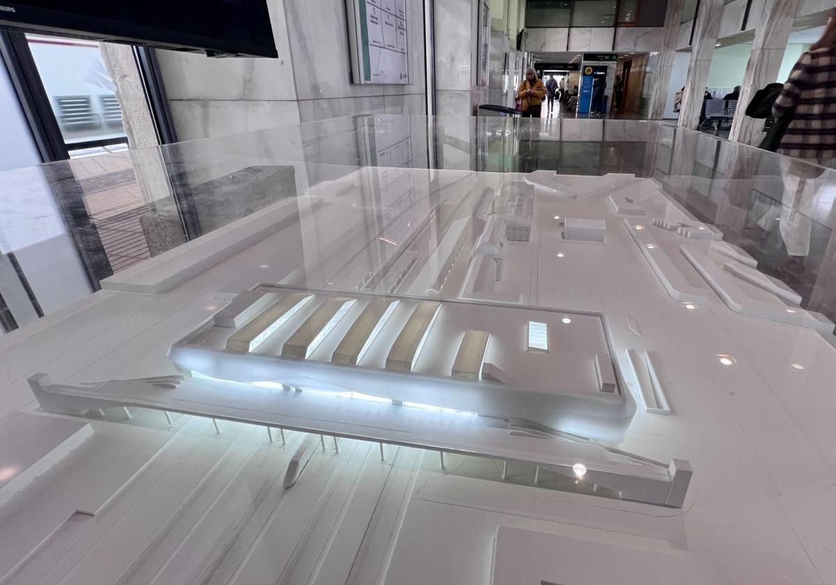 Maqueta de la nueva estación de tren de Valladolid