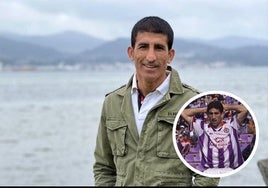 Jesús Ángel Turiel en la actualidad y en su etapa como jugador del Real Valladolid