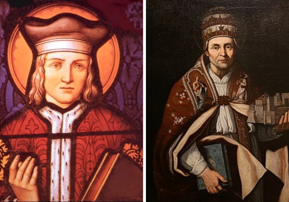San Ivo y San Pedro Celestino papa.