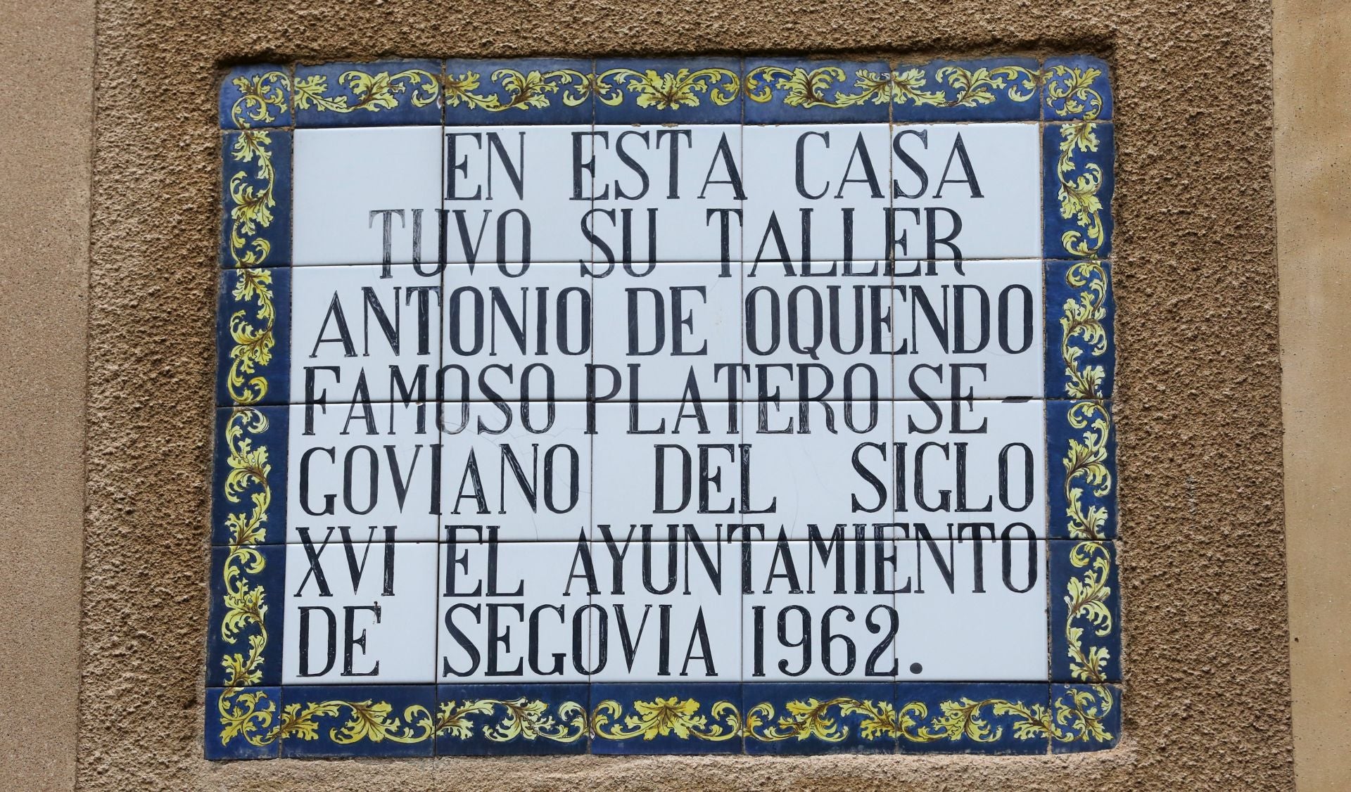 Itinerario gráfico por las placas conmemorativas de Segovia