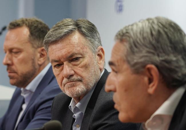 Palencia, Vázquez, y Sanz Vitorio, este sábado, en Valladolid.