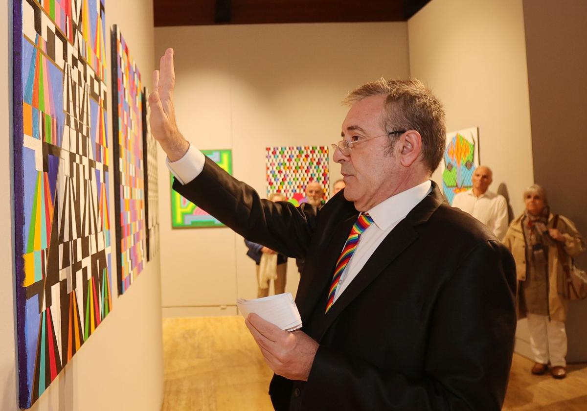 Ramón Margareto, en su exposición 'Renacimiento' en septiembre de 2023.